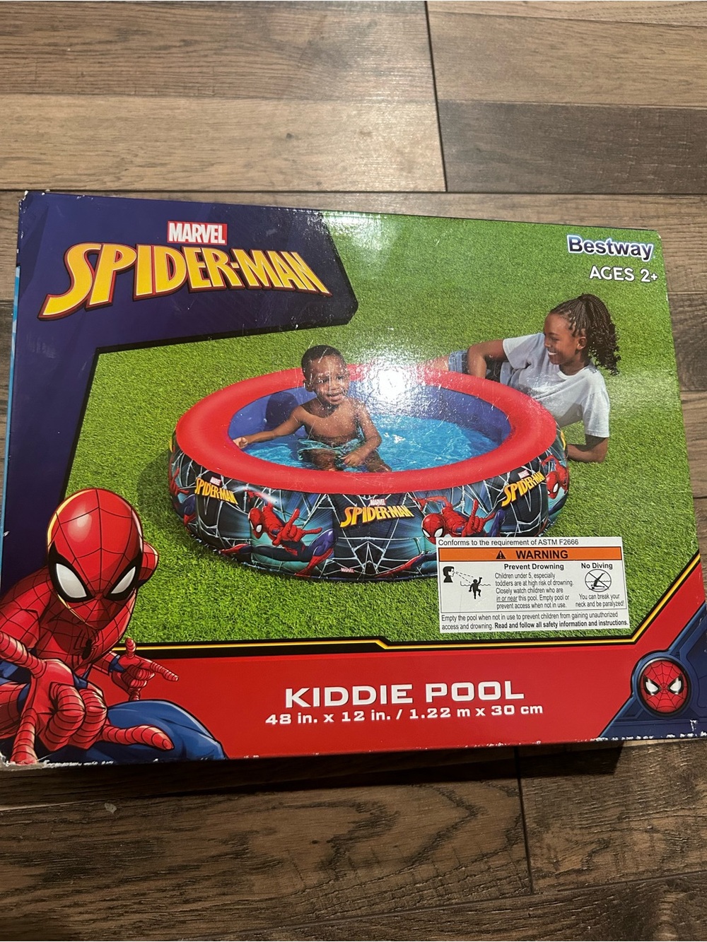 Marvel Spider-Man Red Kids Kiddie Pool